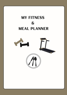 Black & White Printable Fitness Planner