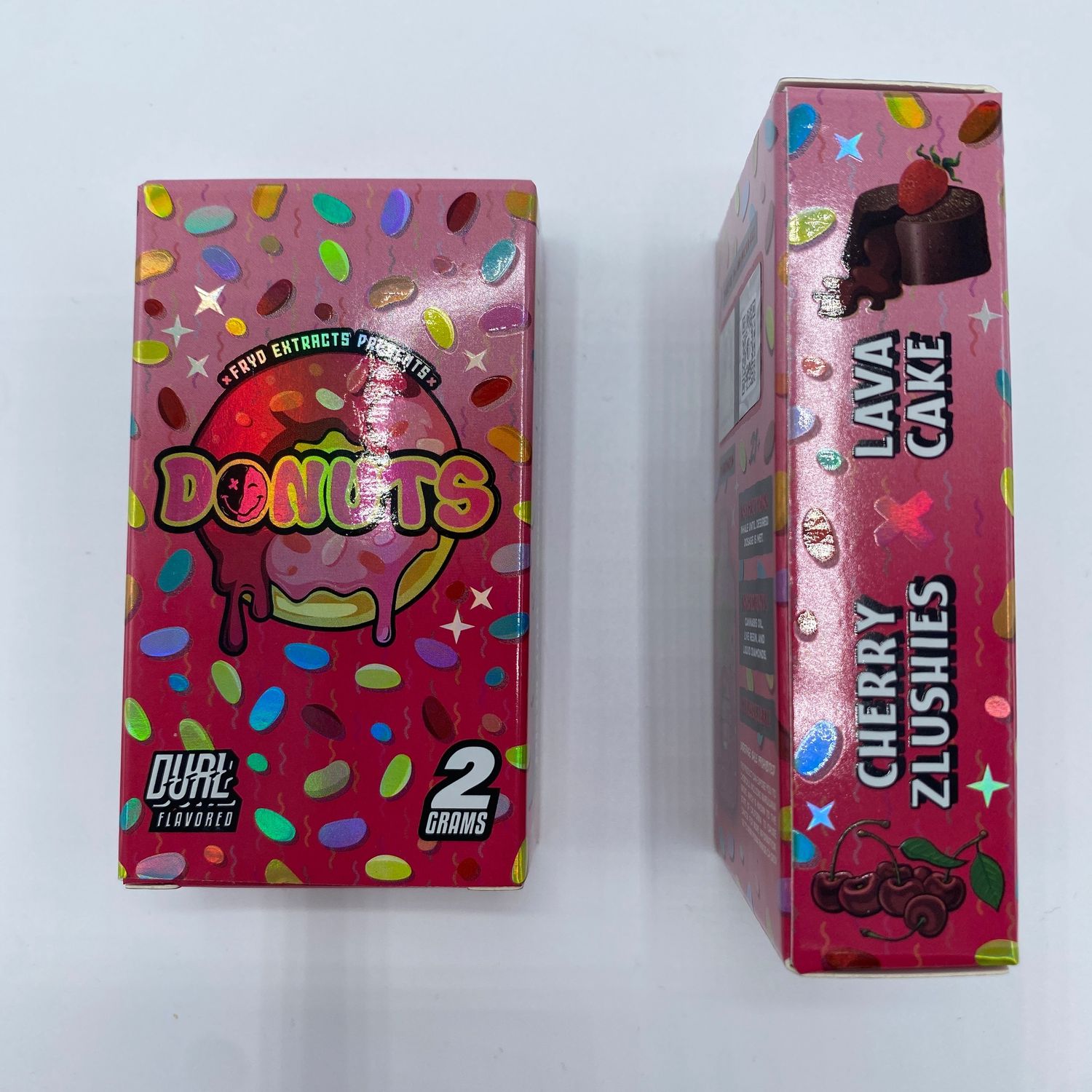 FryD- donuts ( LAVA CAKE X CHERRY ZLUSHIES .)