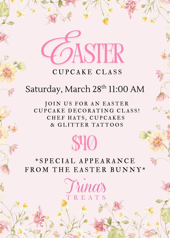 Easter Cupcake Class