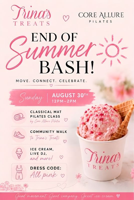 Pilates &amp; Ice Cream Party