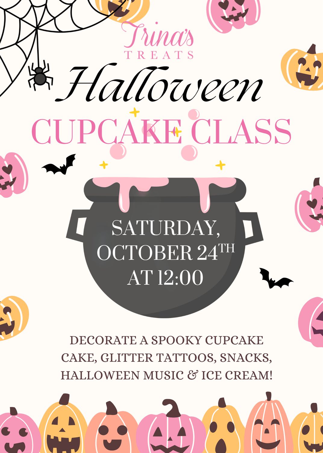 Halloween Cupcake Class