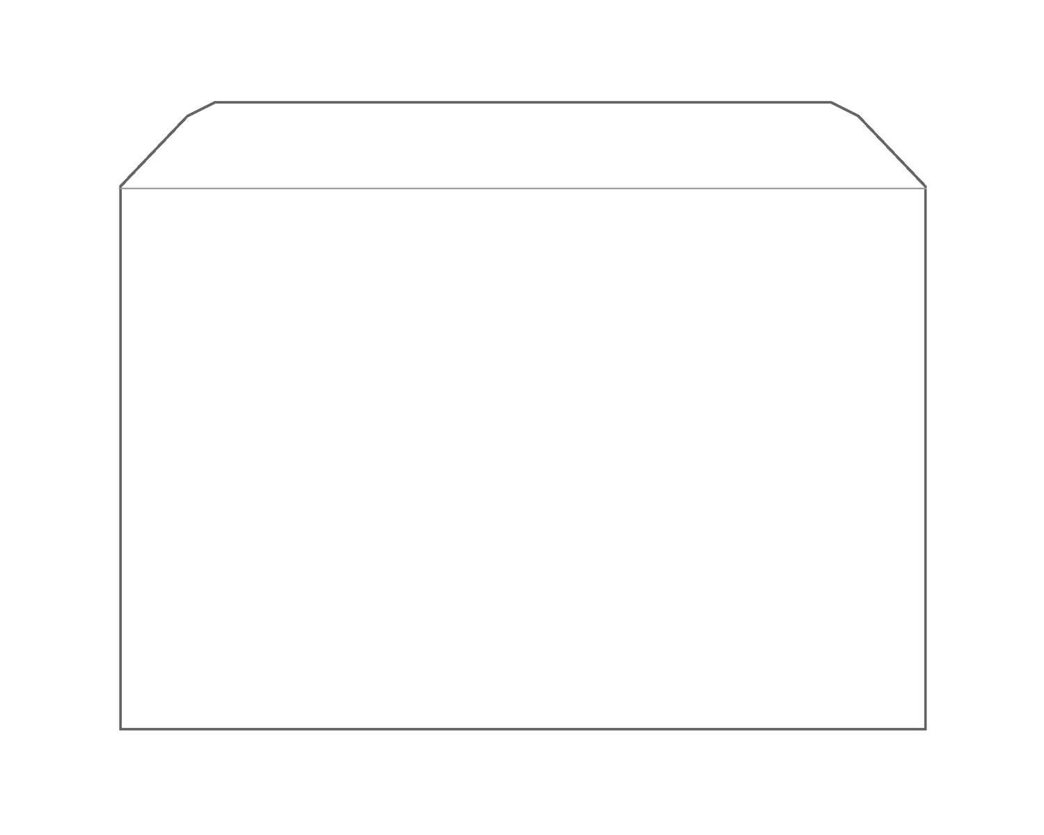 Kuvertierhülle (KH) C4, (229 x 324 mm), weiß, 100 g m2, NK, OF