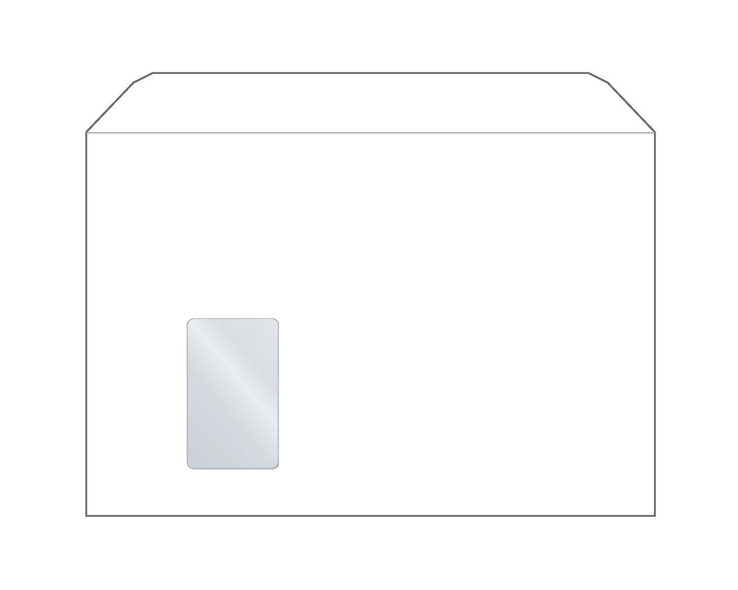 Kuvertierhülle (KH) C4, (229 x 324 mm), weiß, 100 g m2, NK, MF