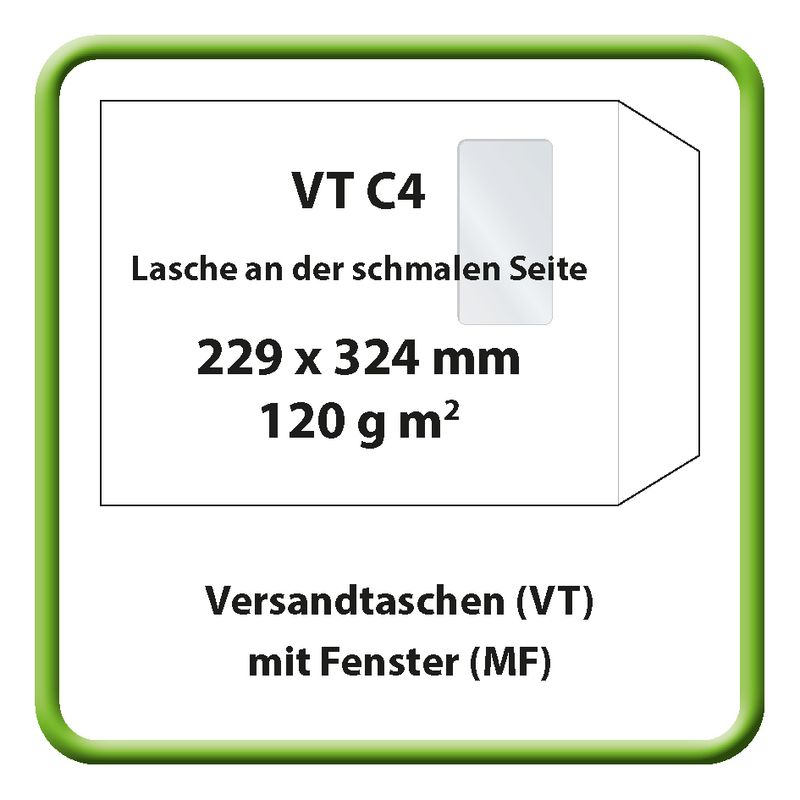 Versandtaschen mit Fenster