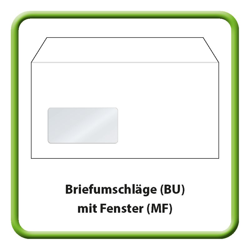 Briefumschläge (BU) mit Fenster