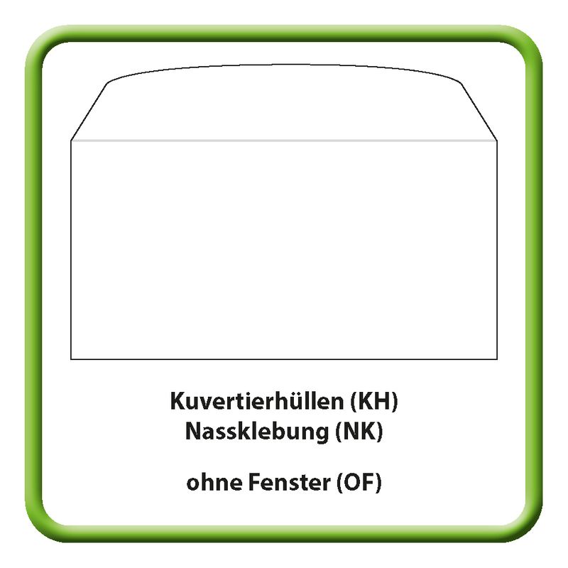 Kuvertierhüllen ohne Fenster