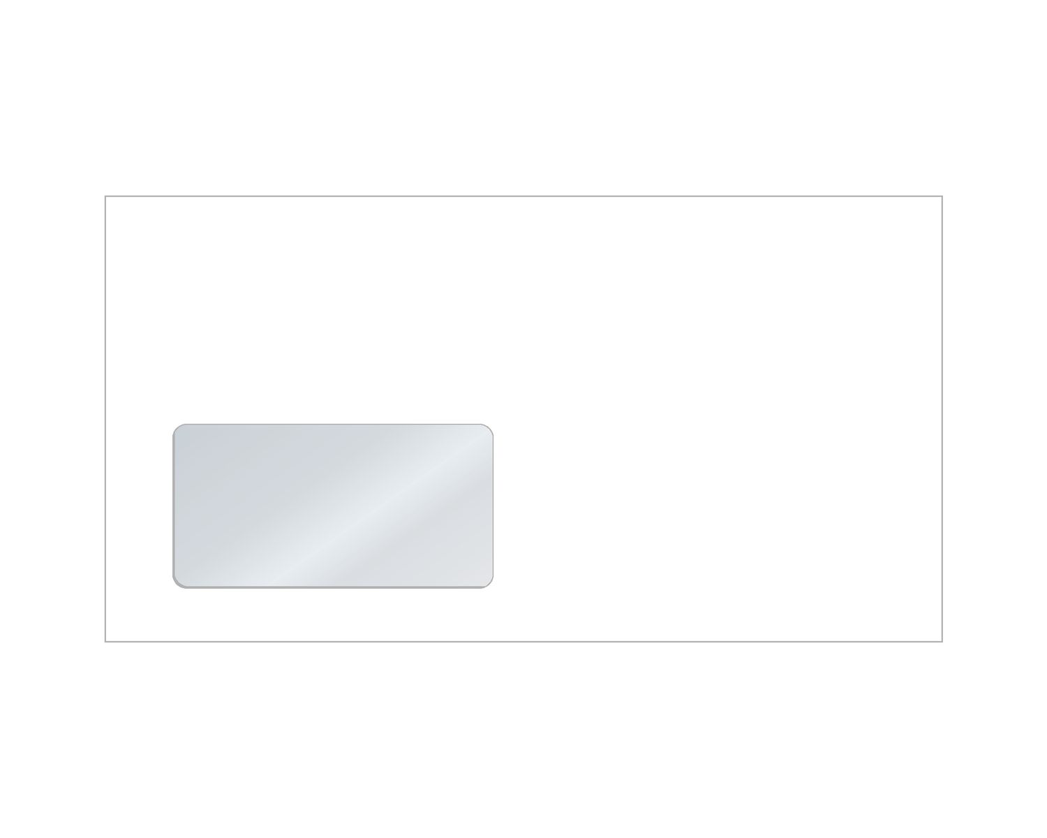 Briefumschlag (BU), DIN lang (DL), (220 x 110 mm), weiß, 80 g m2, HK, MF