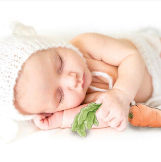 Bunny hat and bunny bottom with pom