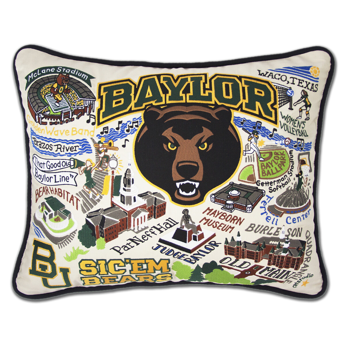Baylor bUniversity pillow
