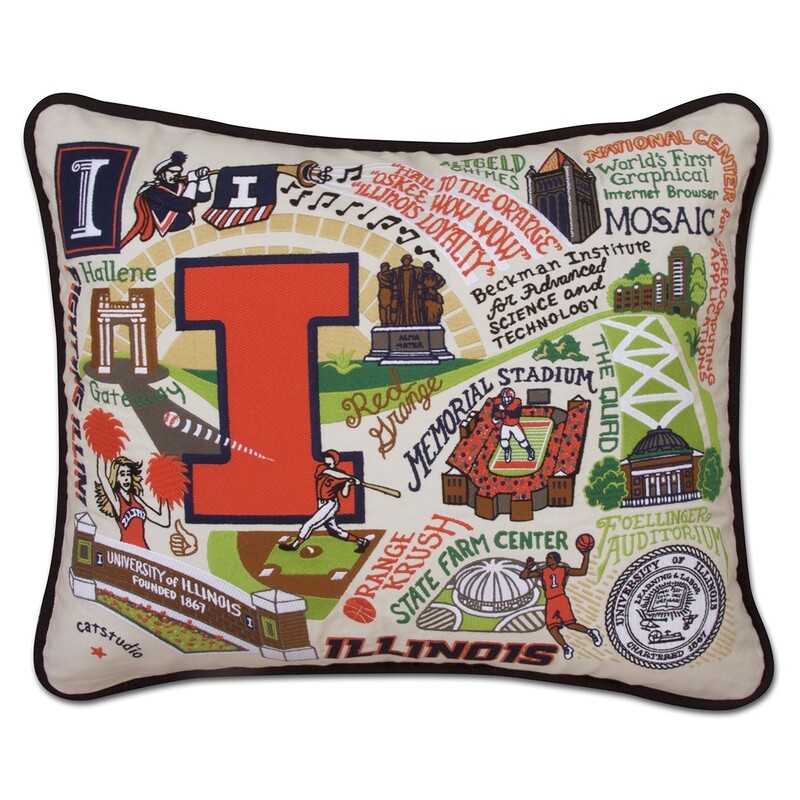 University of Illinois pillow