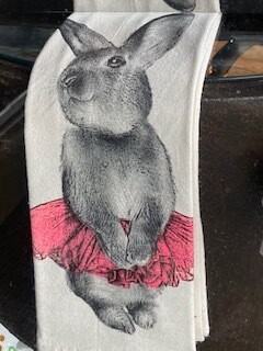bunny in tutu towel-sold out