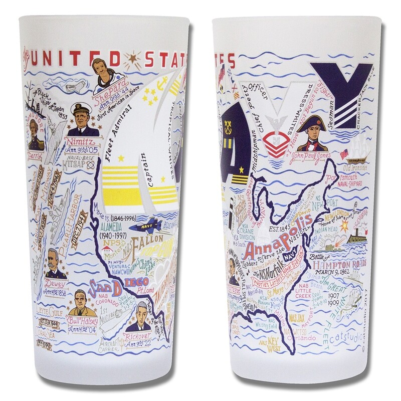 Navy glasses (set of 4)