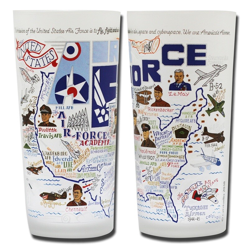 Air Force glasses (set of 4)