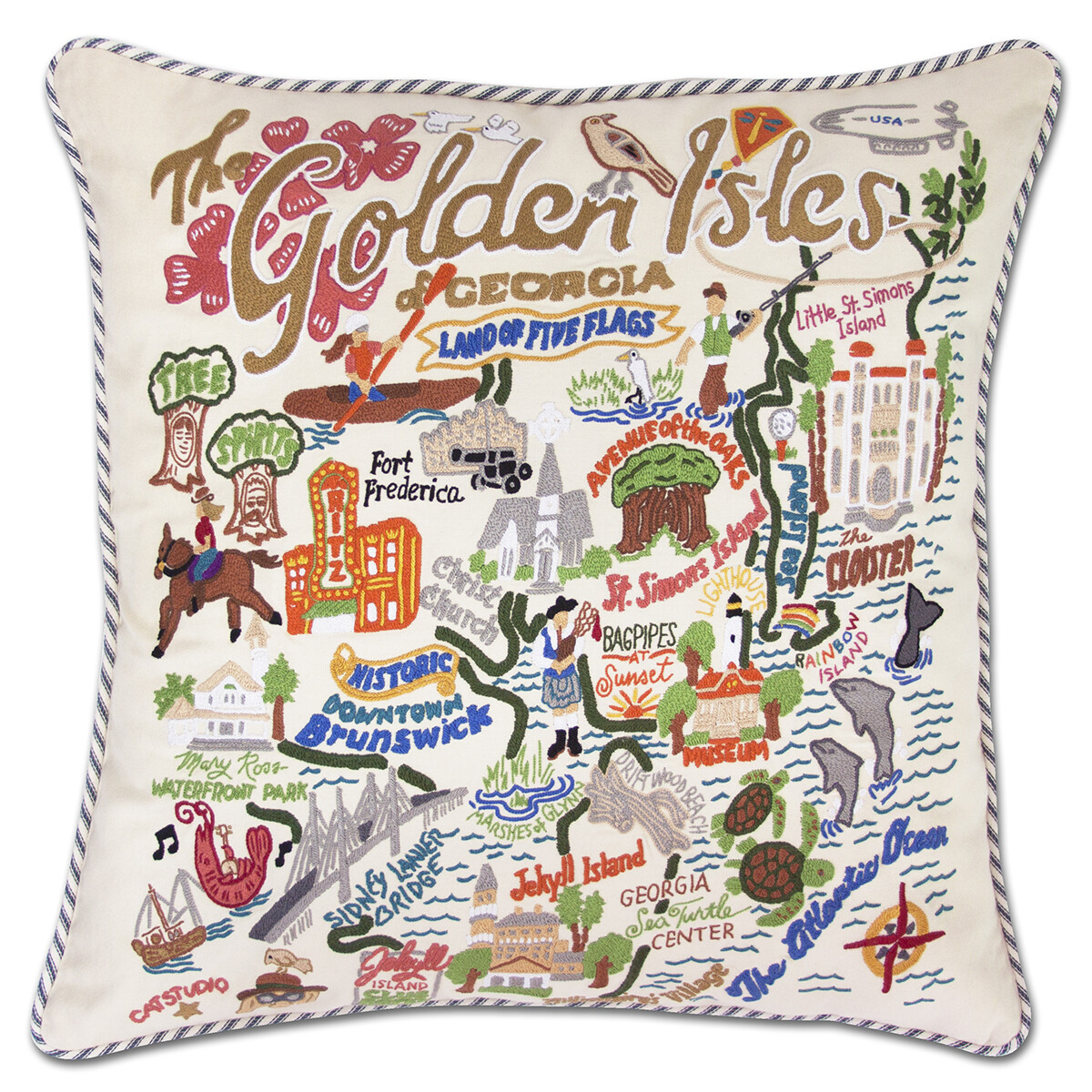 Golden Isles pillow
