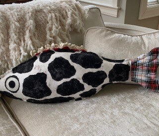 Cowbella fish pillow SOLD OUT!