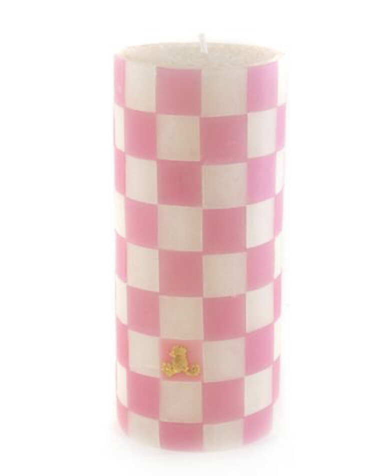 Pink & white pillar-sold out