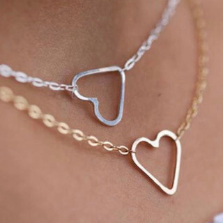 petite heart necklace