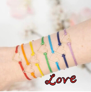 Colorful Heart bracelets