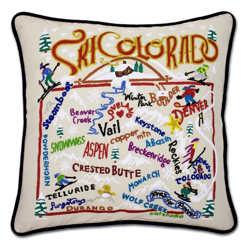 Ski Colorado pillow
