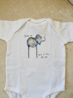 "Excuse me while I kiss the sky" onesie