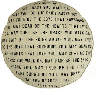 "may soft be the grass..." pouf/dog bed