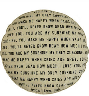 "You are my sunshine" pouf/dog bed
