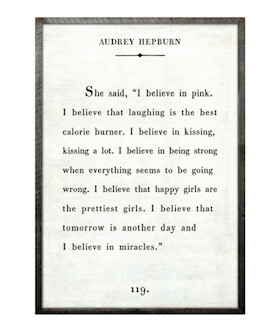 Audrey Hepburn art print