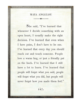 Maya Angelou art print