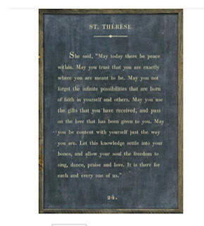 St. Therese print