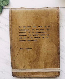 Maya Angelou journal-sold out