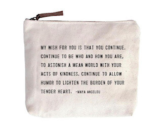 Maya Angelou Canvas Bag