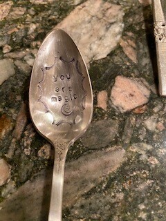 &quot;you are magic&quot; silver spoon