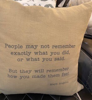 Maya Angelou pillow