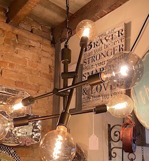 Modern twist with 6 lights