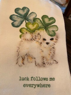 Luck follows me, towel