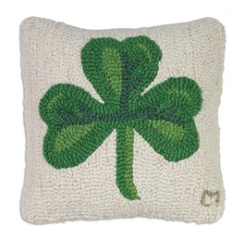 Medium shamrock pillow