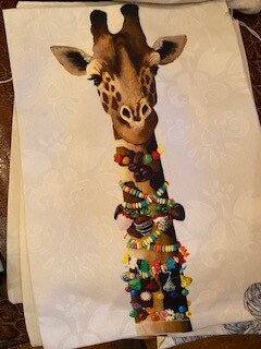 Giraffe tea towel-sold out