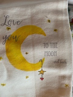 Moon and back towel