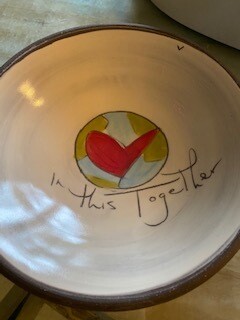 &quot;In this together&quot; ceramic bowl 
Sold OUT