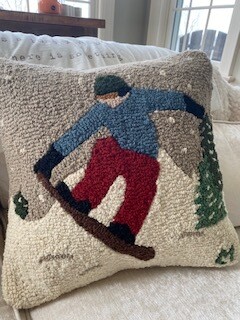 snowboarder pillow
