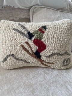 Ski jumper pillow