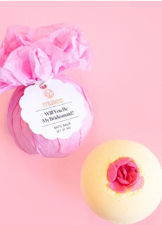 Will you be my bridesmaid? bath bomb