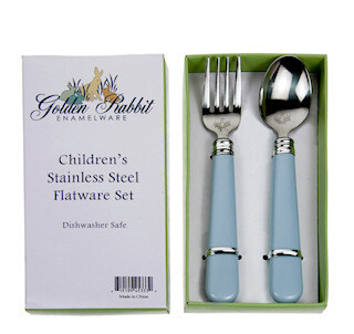 baby blue flatware