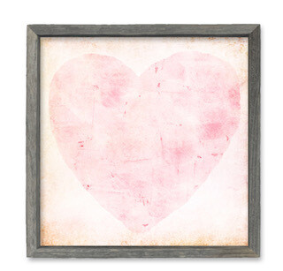 Tinkled pink heart