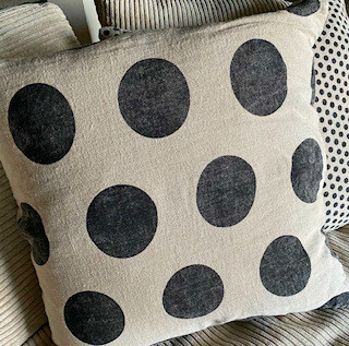 Black Dots pillow