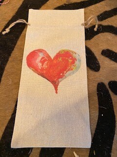 Heart wine bag