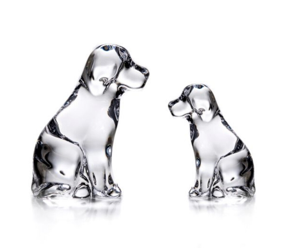 Simon Pearce dog and puppy (gift boxed)