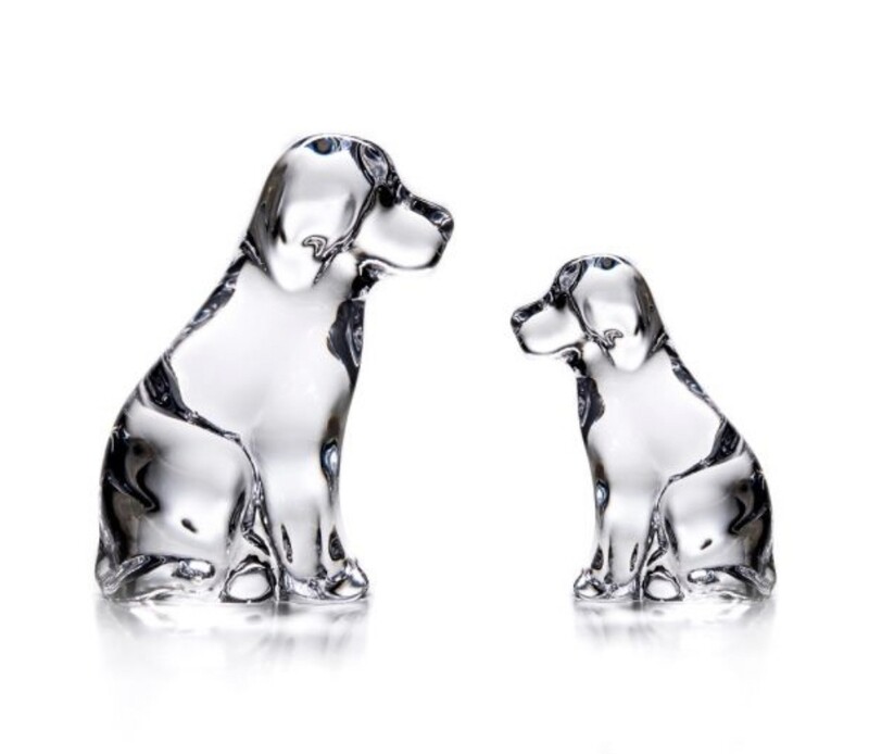 Simon Pearce dog and puppy (gift boxed)