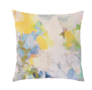 Butterfly Garden linen Cotton square pillow