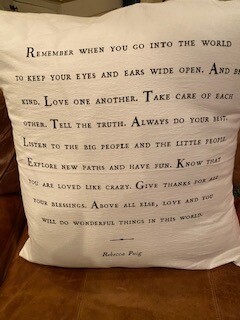 "Remember when..." pillow